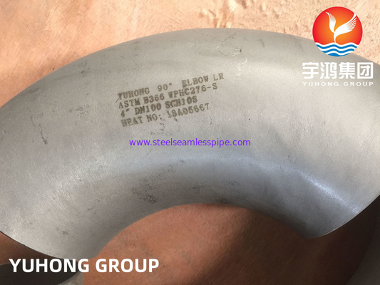 Lắp ống khuỷu tay bằng thép không gỉ ASTM B366 C276 B16.9 cho dầu khí