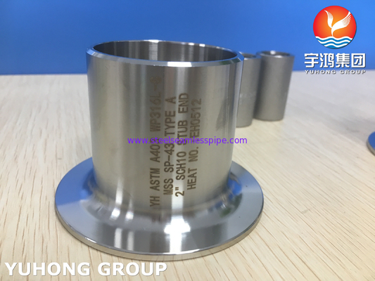 ASTM A403 WP316L-S Stub End LOẠI A BW Oil Gas Hóa dầu Khí tự nhiên
