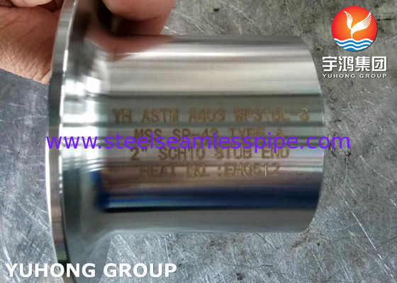A403 WP316L Long Stub End Type A, thép không gỉ đúc kết nối kết nối với các vòm khớp vòng
