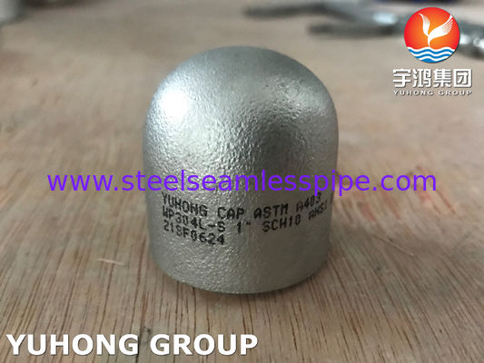 A403 WP304L-S Cap, B16.9 Thép không gỉ carbon thấp Butt Weld Fitting For Hydraulic Engineering