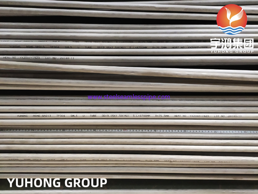 ống u cong không may TP304/304L TP316L TP310S TP316Ti TP321/321H TP347 TP317 Ứng dụng trao đổi nhiệt