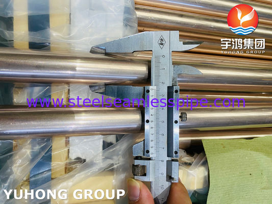 ASME B111 C11200 C70600 C44300 C12200 ống đồng hợp kim cho hệ thống sưởi ấm máy lạnh không khí