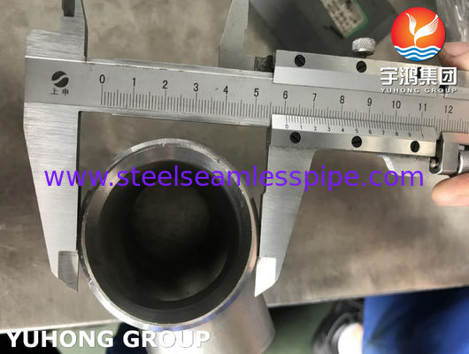Lắp ống thép song công Tee bằng nhau ASTM A815 S31804 B16.9 Dầu trao đổi nhiệt