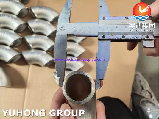 Thép không gỉ Butt Weld Fitting 45Deg 90Deg 180Deg Cổ tay LR SR WP304 WP304L WP316 WP316L WP317