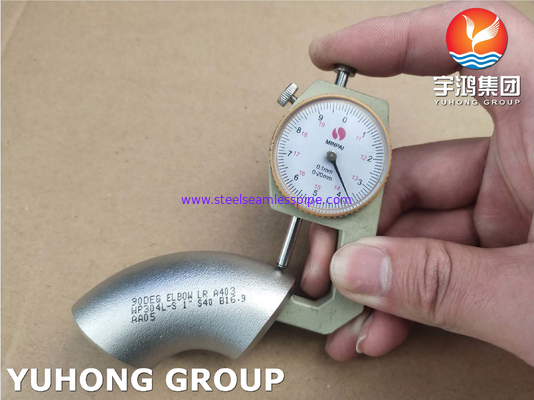 Thép không gỉ Butt Weld Fitting 45Deg 90Deg 180Deg Cổ tay LR SR WP304 WP304L WP316 WP316L WP317