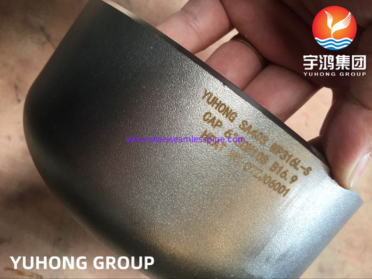 Phụ kiện hàn nắp mông B16.9 Bộ trao đổi nhiệt khí dầu ASTM A403 WP316L-S