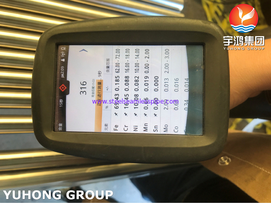 Bụi không may thép thép không gỉ A269 TP316 TP316L / TP316Ti