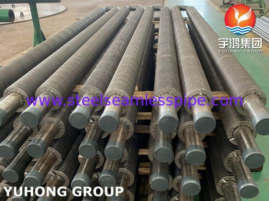 Carbon Steel U Bend Solid Fined Tube, High Frequency Welded Fin With A106 Gr.B Pipe được sử dụng trong Economizer