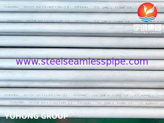 ASTM A213 TP304L Ống thép không gỉ liền mạch cho hóa chất trao đổi nhiệt