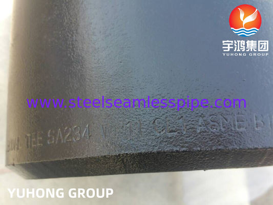 ASTM A234 WP11 Hợp kim thép Butt Weld Tee ASME B16.9 cho đường ống nhiệt độ cao
