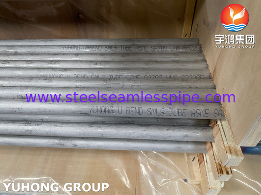 Đường ống u cong bằng thép kép SMLS ASME SA789 UNS S32205 cho bộ trao đổi nhiệt