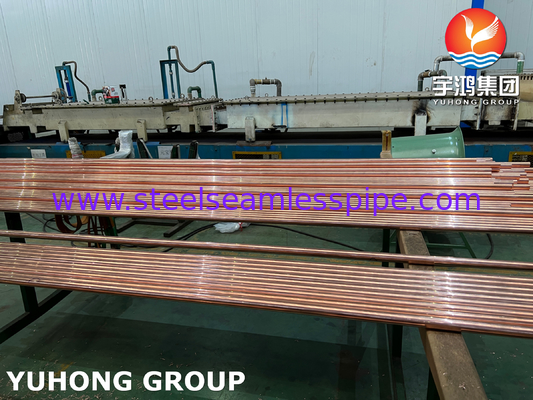 ASTM B111 C12200 ống trao đổi nhiệt đồng liền mạch