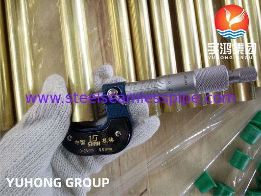 ASTM B111 C44300 Admiralty đồng trao đổi nhiệt liền mạch, ống tụ