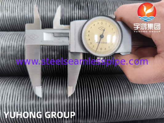 ASTM A179 ống thép cacbon với vây nhôm, ống vây loại G nhúng cho máy trao đổi nhiệt