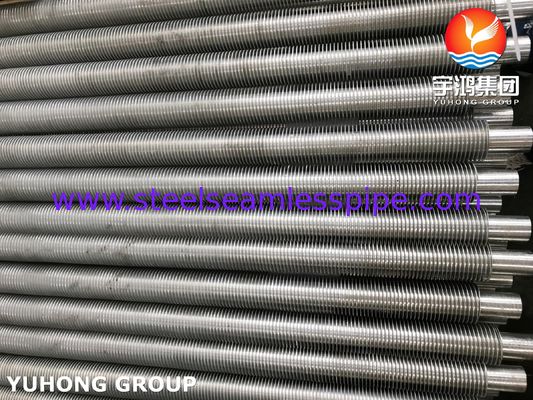 Ống vây ép đùn bằng thép không gỉ TP304 có vây nhôm cho bộ tiết kiệm