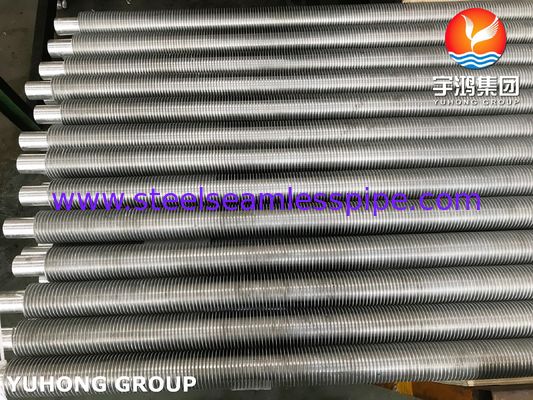Ống vây ép đùn bằng thép không gỉ TP304 có vây nhôm cho bộ tiết kiệm