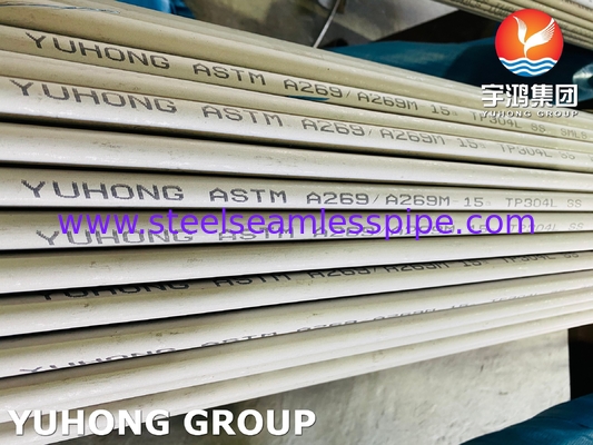 Stainelss thép hàn ống A269 TP304 304L độ bền cao cho bộ trao đổi nhiệt, tháp làm mát, ứng dụng tụ