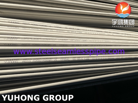 Stainelss thép hàn ống A269 TP304 304L độ bền cao cho bộ trao đổi nhiệt, tháp làm mát, ứng dụng tụ