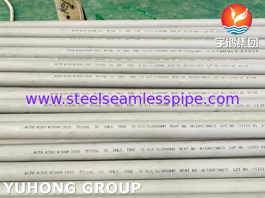 Thép không gỉ ống liền mạch ướp ốp ốp ốp ốp ốp ASTM A269 A213 TP304 TP304L 316TI ống trao đổi nhiệt ống ốp ốp