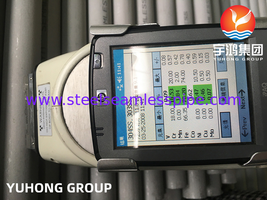 Bụi trao đổi nhiệt, ASTM A269 TP304, 1.4301 Bụi không may thép không gỉ cho máy sưởi