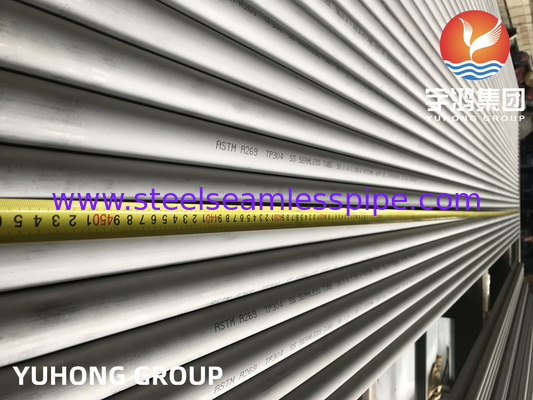 Bụi trao đổi nhiệt, ASTM A269 TP304, 1.4301 Bụi không may thép không gỉ cho máy sưởi