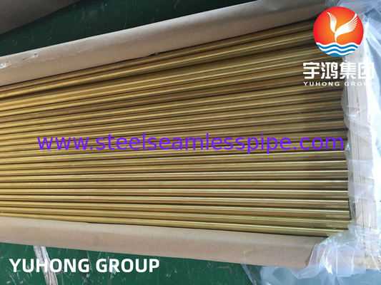 ASTM B111 / ASME SB111 C44300 ống đồng niken liền mạch cho ứng dụng hệ thống làm mát máy ngưng tụ