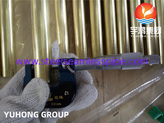 ASTM B111 / ASME SB111 C44300 ống đồng niken liền mạch cho ứng dụng hệ thống làm mát máy ngưng tụ