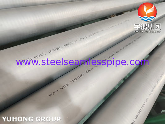 Ống liền mạch bằng thép không gỉ ASTM A312 TP316Ti Phụ kiện thuyền hóa chất Bộ trao đổi nhiệt