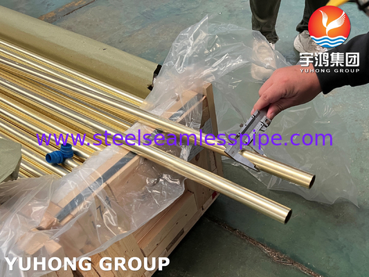 Rương đồng hợp kim ống liền mạch ống đồng đô đốc ASTM B111 C44300 C71500 C68700 Ứng dụng trao đổi nhiệt
