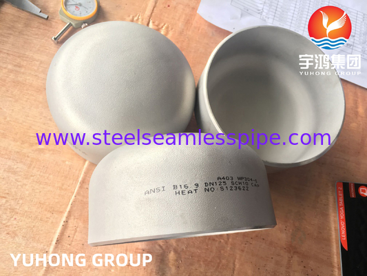 Bộ phụ kiện hàn cuối, ASTM A403 WP304-S Thép không gỉ Mũi cuối liền mạch, ASME B16.9
