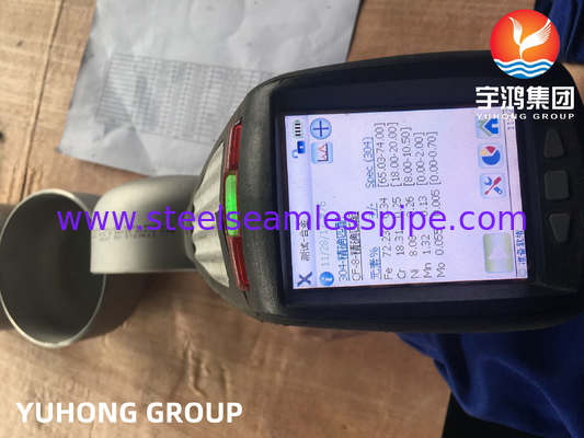 Bộ phụ kiện hàn cuối, ASTM A403 WP304-S Thép không gỉ Mũi cuối liền mạch, ASME B16.9