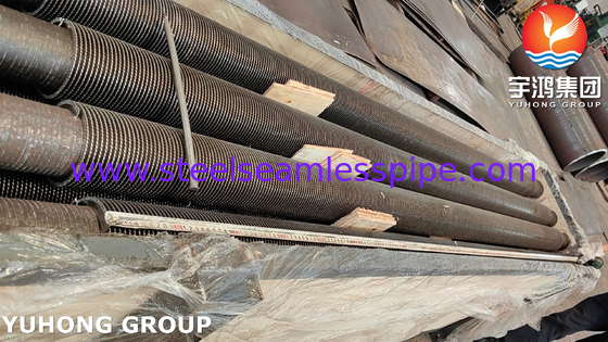 Bụi có vây sợi ASTM A335 Gr. P9 Sắt hợp kim HFW Bộ trao đổi nhiệt Vây vây
