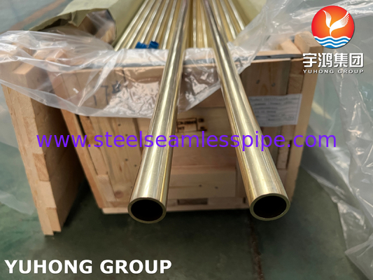 ASME SB111 C44300 / CuZn28Sn1 / CZ111 Bụi ngưng tụ không may bằng đồng