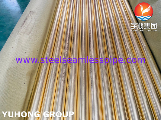 ASME SB111 C44300 / CuZn28Sn1 / CZ111 Bụi ngưng tụ không may bằng đồng