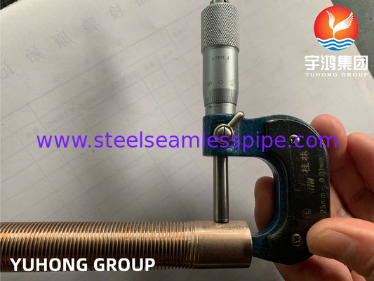 ASTM B111 C70600 O61 Đồng Nickel hợp kim ống cánh thấp cho máy trao đổi nhiệt