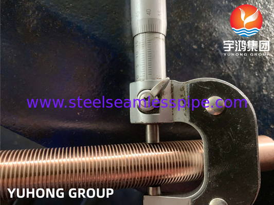 ASTM B111 C70600 O61 Đồng Nickel hợp kim ống cánh thấp cho máy trao đổi nhiệt