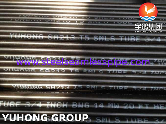 ASME SA213 T5 ống thép hợp kim lăn nóng liền mạch cho nồi hơi, ứng dụng trao đổi nhiệt