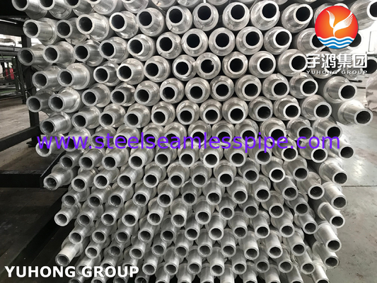 ASTM A179 Carbon Steel Seamless Extruded Fin Tube, Tube Aletado With Al Fins (Máy ống xăng không thắt)