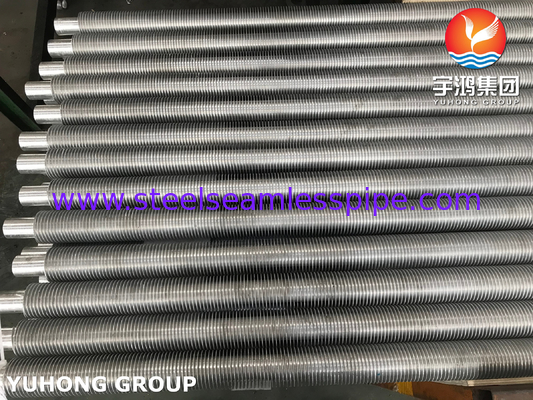 ASTM A179 Carbon Steel Seamless Extruded Fin Tube, Tube Aletado With Al Fins (Máy ống xăng không thắt)
