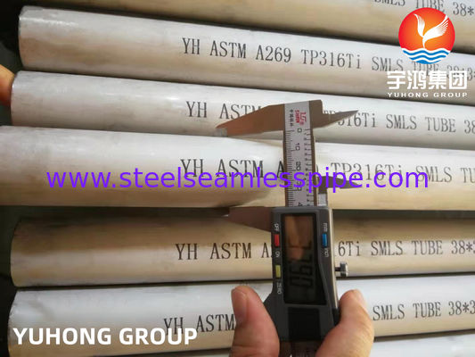 ASTM A269 TP316Ti / UNS S31635 ống không may thép không gỉ cho máy trao đổi nhiệt