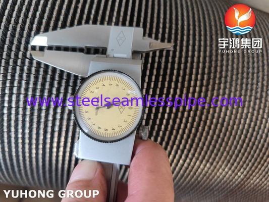 Ống vây có răng cưa xoắn ốc xoắn ốc HFW ASTM A312 TP347 Ống vây bằng thép không gỉ