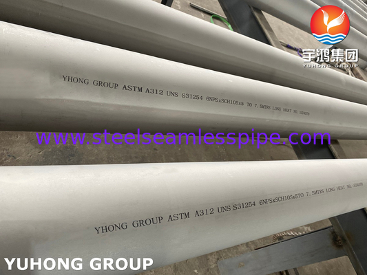 ASTM A312 UNS 31254 ống thép không gỉ Austenitic liền mạch