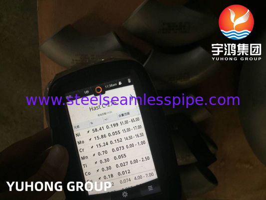 Hastelloy C276 ASTM B366 N10276 Sắt kim loại hợp kim thép Buttwelded Pipe Fitting Elbow B16.9