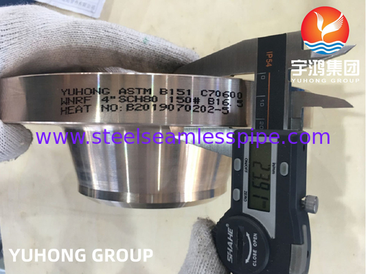 ASTM B151 C70600 đồng nickel hợp kim đúc Flange Weldneck nâng mặt B16.5 cho đường ống