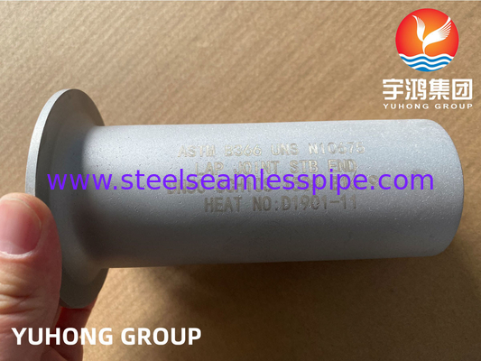 Vòng đùi kết nối đùi kết thúc Hastelloy B3 hợp kim niken Buttweld Fitting ASTM B366 UNS N10675