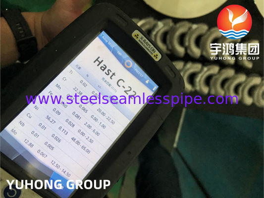 ASTM B366 N06022 Hastelloy C22 Cút 180 độ Phụ kiện thép hợp kim B16.9