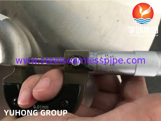 ASTM B366 N06022 Hastelloy C22 2.4602 180 độ khuỷu tay ốc đồng thép ống B16.9