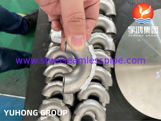 ASTM B366 N06022 Hastelloy C22 2.4602 180 độ khuỷu tay ốc đồng thép ống B16.9
