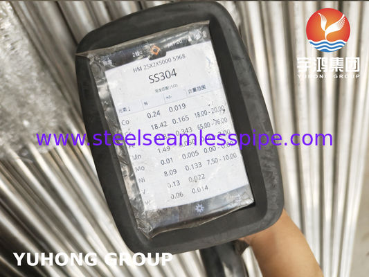 ASTM A213 TP304 Thép không gỉ ống u cong liền mạch với kết thúc sơn rực rỡ và bán kính u cong tùy chỉnh