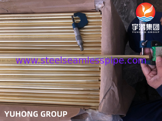 ASTM B111 C44300 ống đồng Admiralty liền mạch cho bộ trao đổi nhiệt